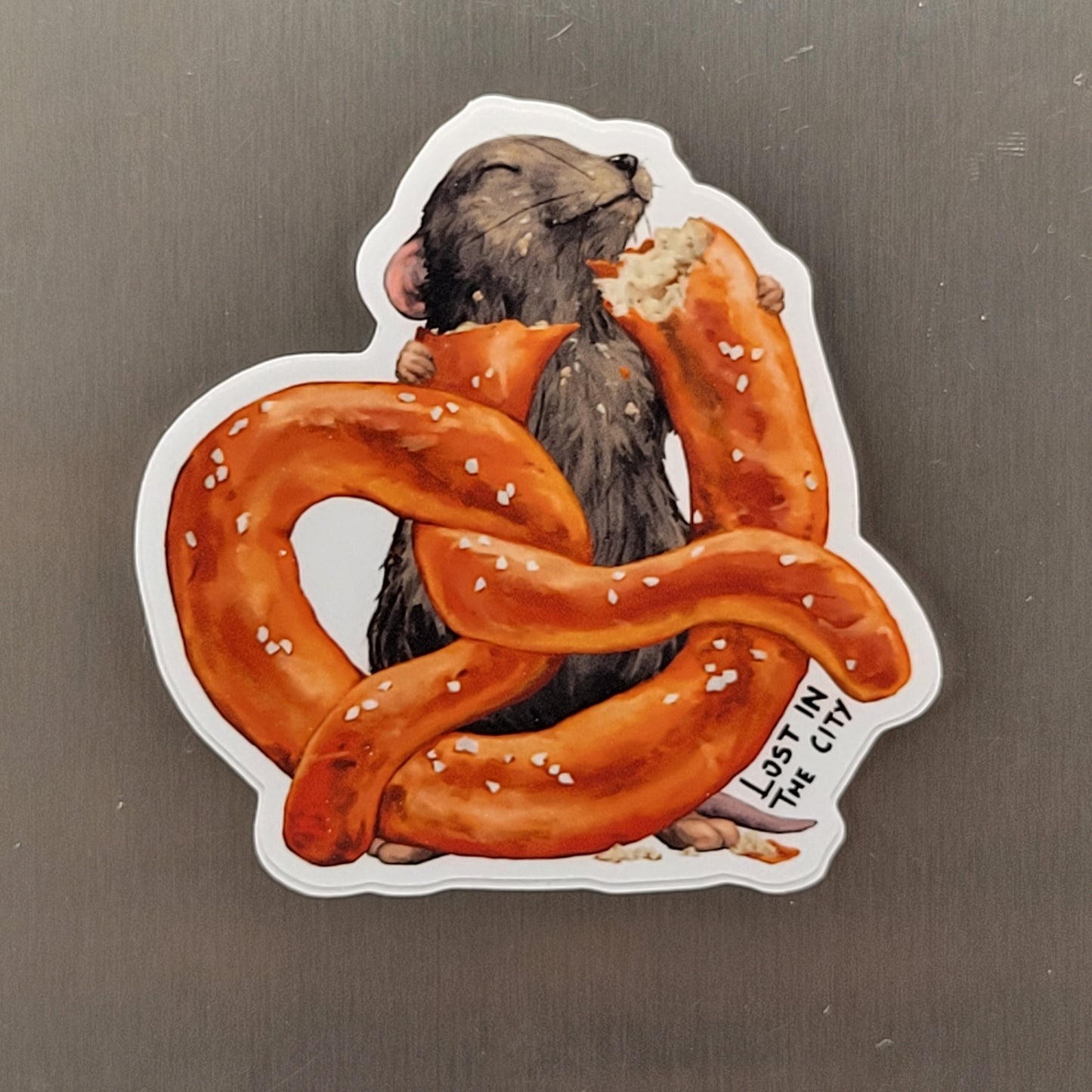 Pretzel Rat Sticker