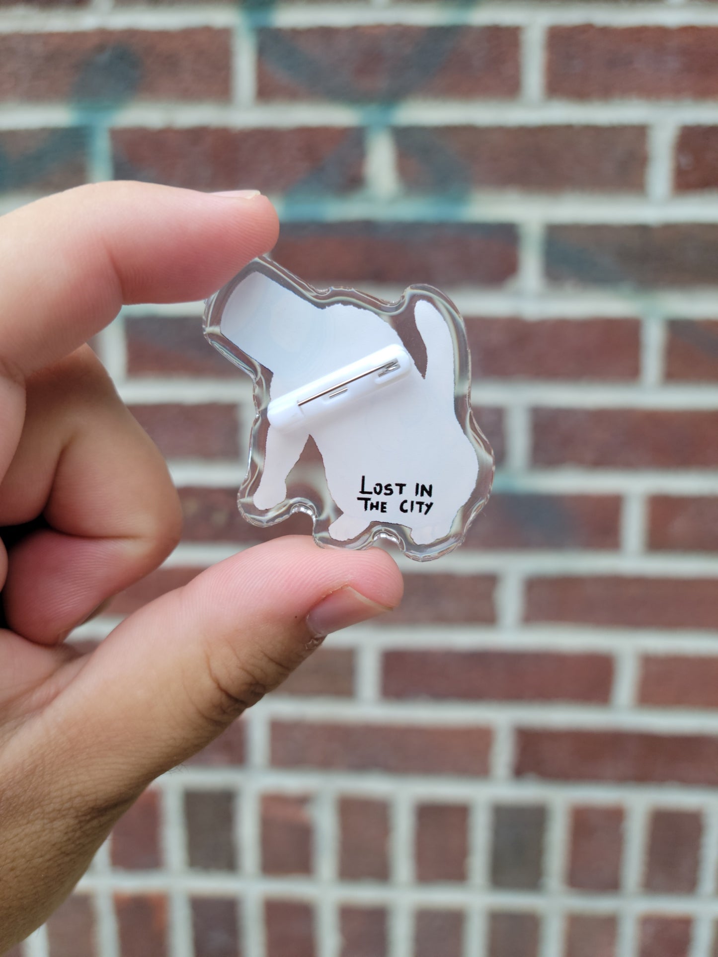 Bodega Coffee Cat Acrylic Pin