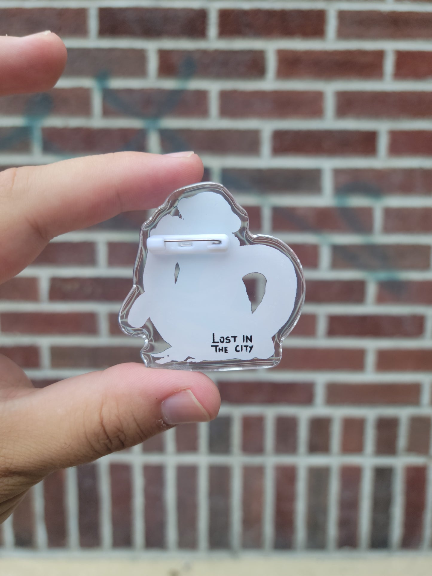 Pretzel Rat Acrylic Pin