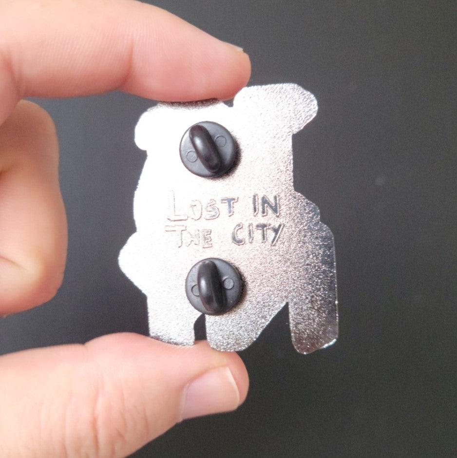 I Rat NY Metallic Pin
