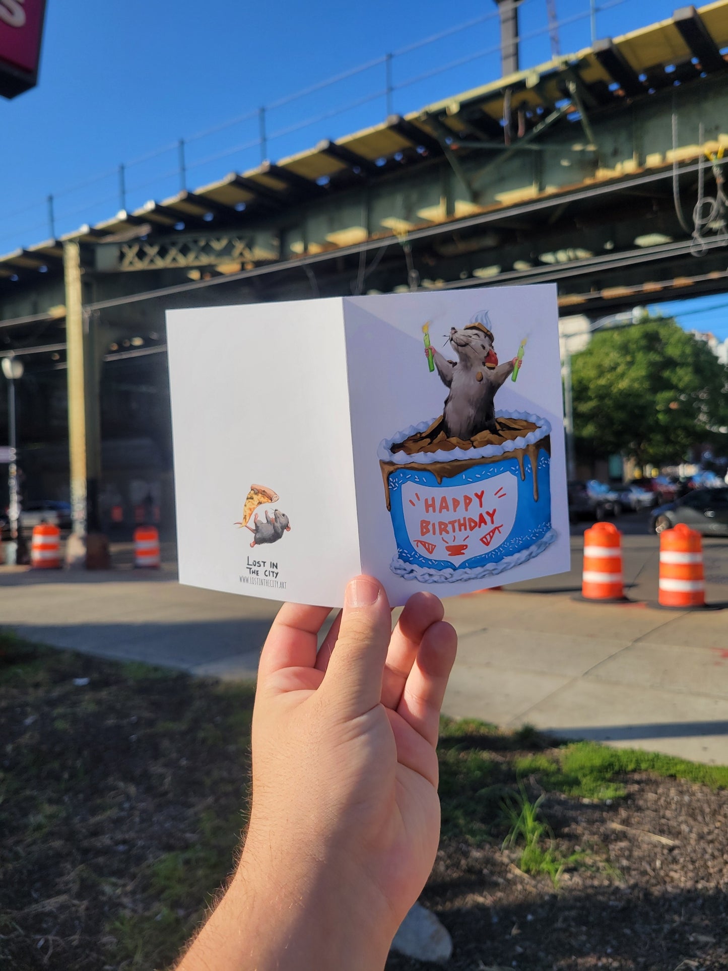 Birthday Rat Greeting Card