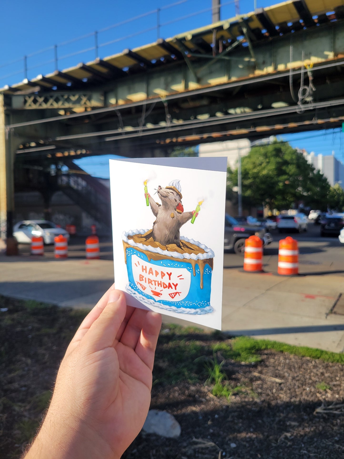 Birthday Rat Greeting Card