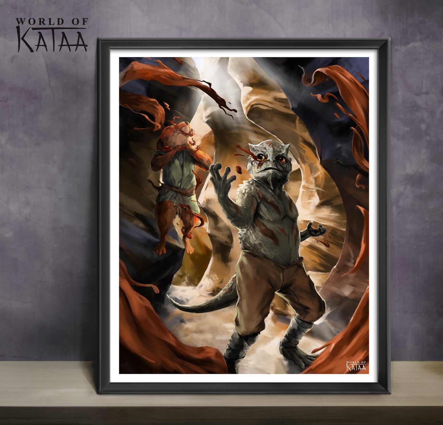 Blood Lizard Print | World of Kataa