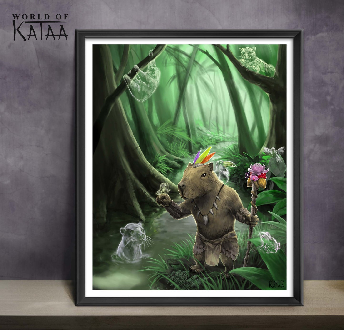 Spirit Capybara Print | World of Kataa