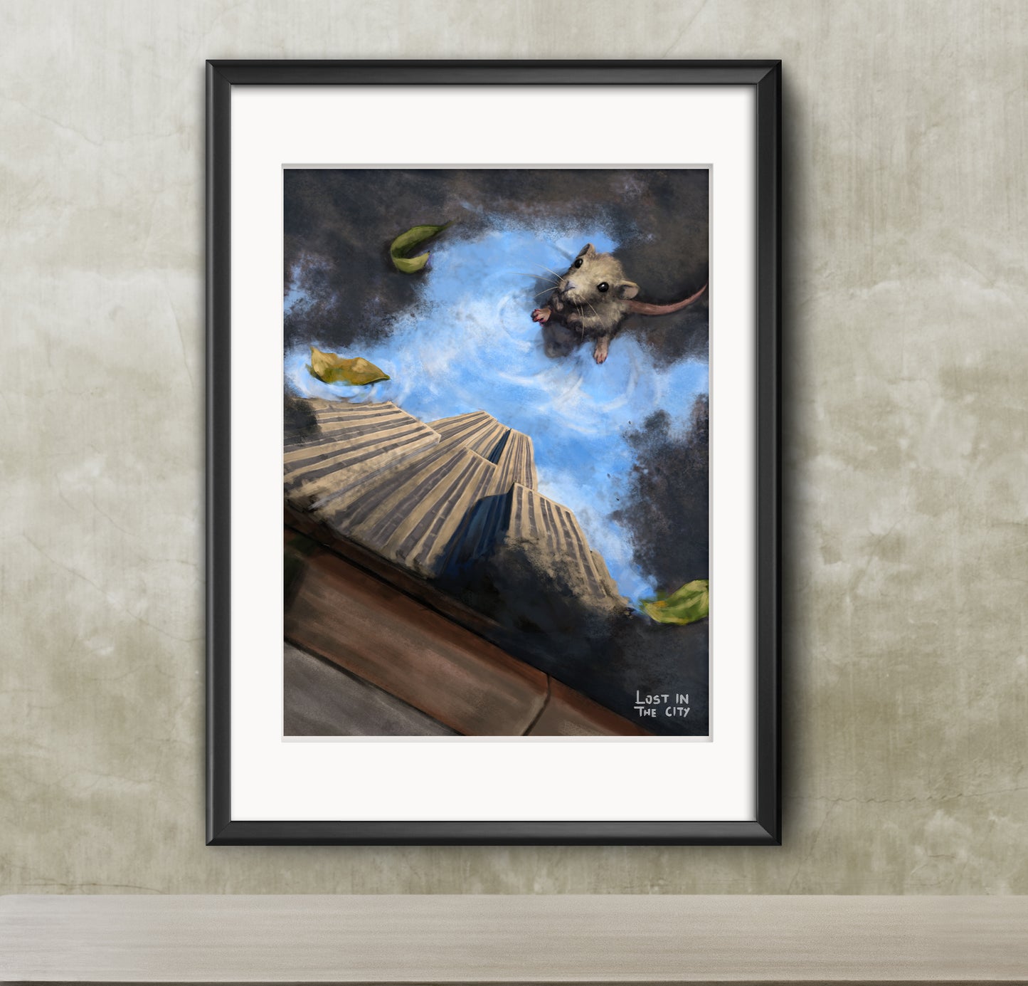 Empire State Rat Print | Lost in the City