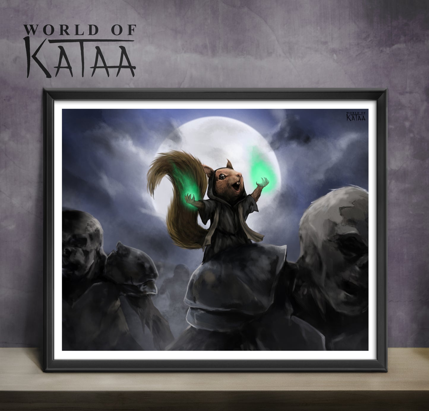 Necromancer Squirrel Print | World of Kataa