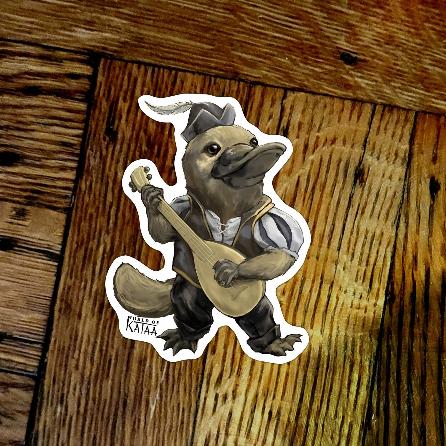 Bard Platypus Sticker