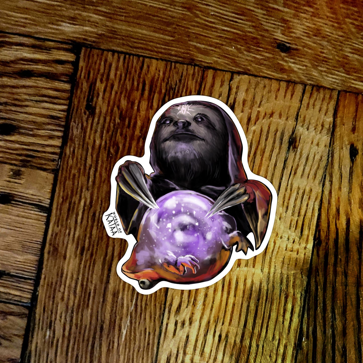 Clairvoyant Sloth Sticker