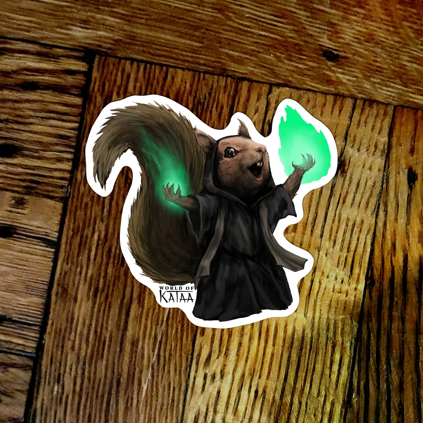 Necromancer Squirrel Sticker