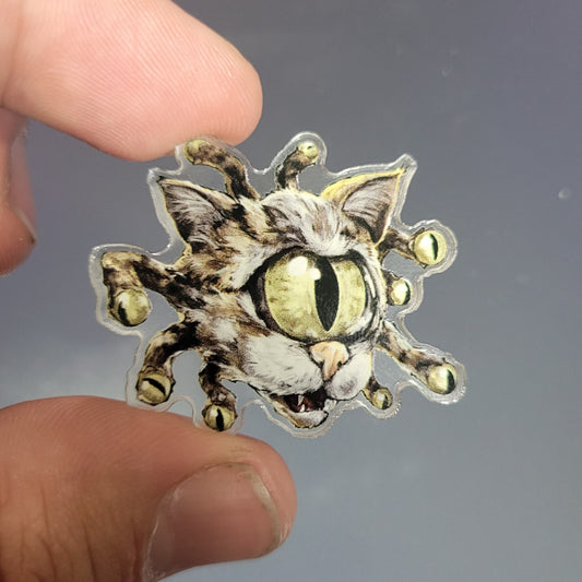 Cat Eye Monster Acrylic Pin