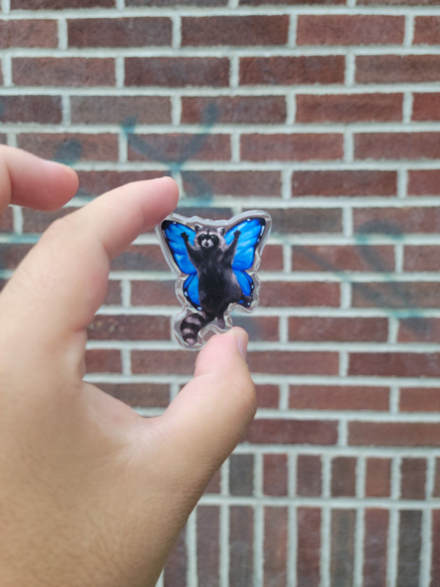 Fairy Racoon Acrylic Pin