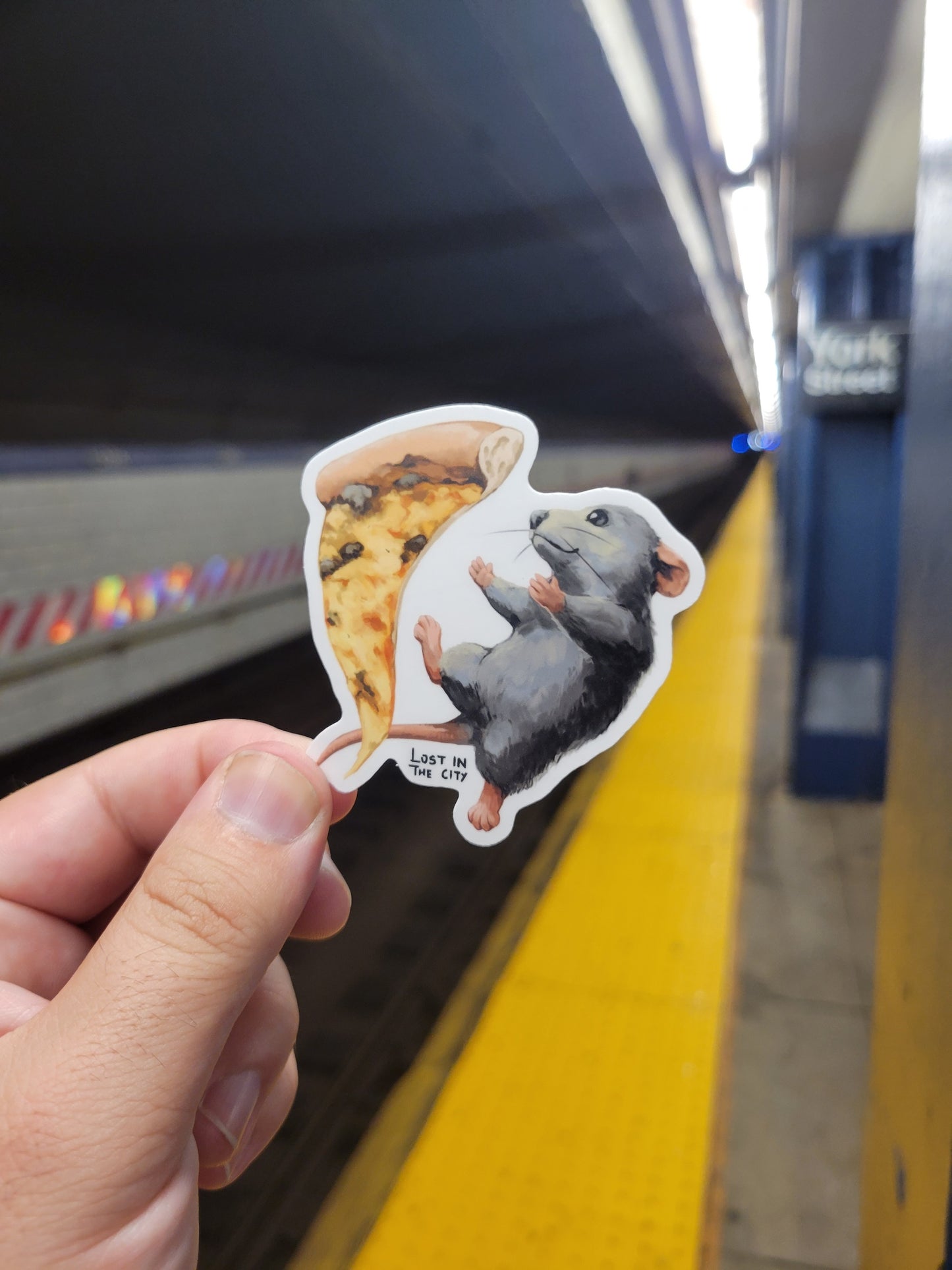 Pizza Rat 3 Sticker