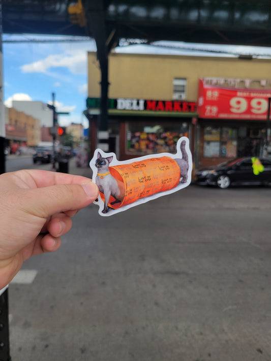 Cat Tunnel Sticker