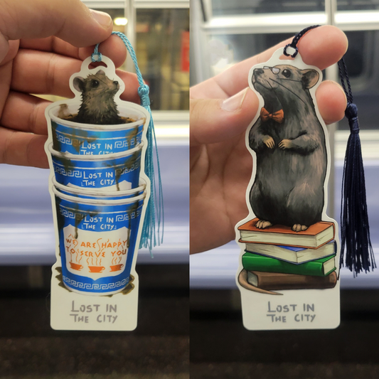 Rat Bookmark | Lost in the City