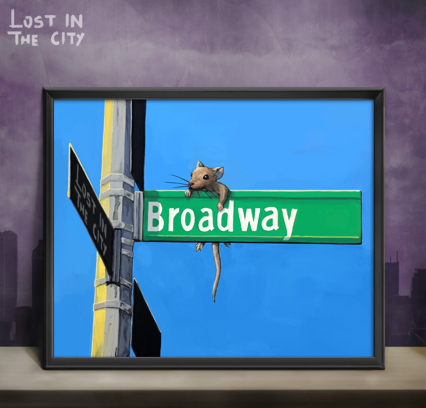 Broadway Rat Print | Lost in the City