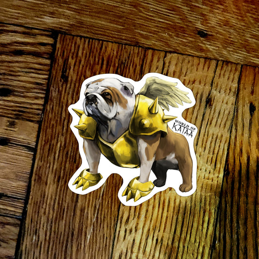 Angel Bulldog Sticker