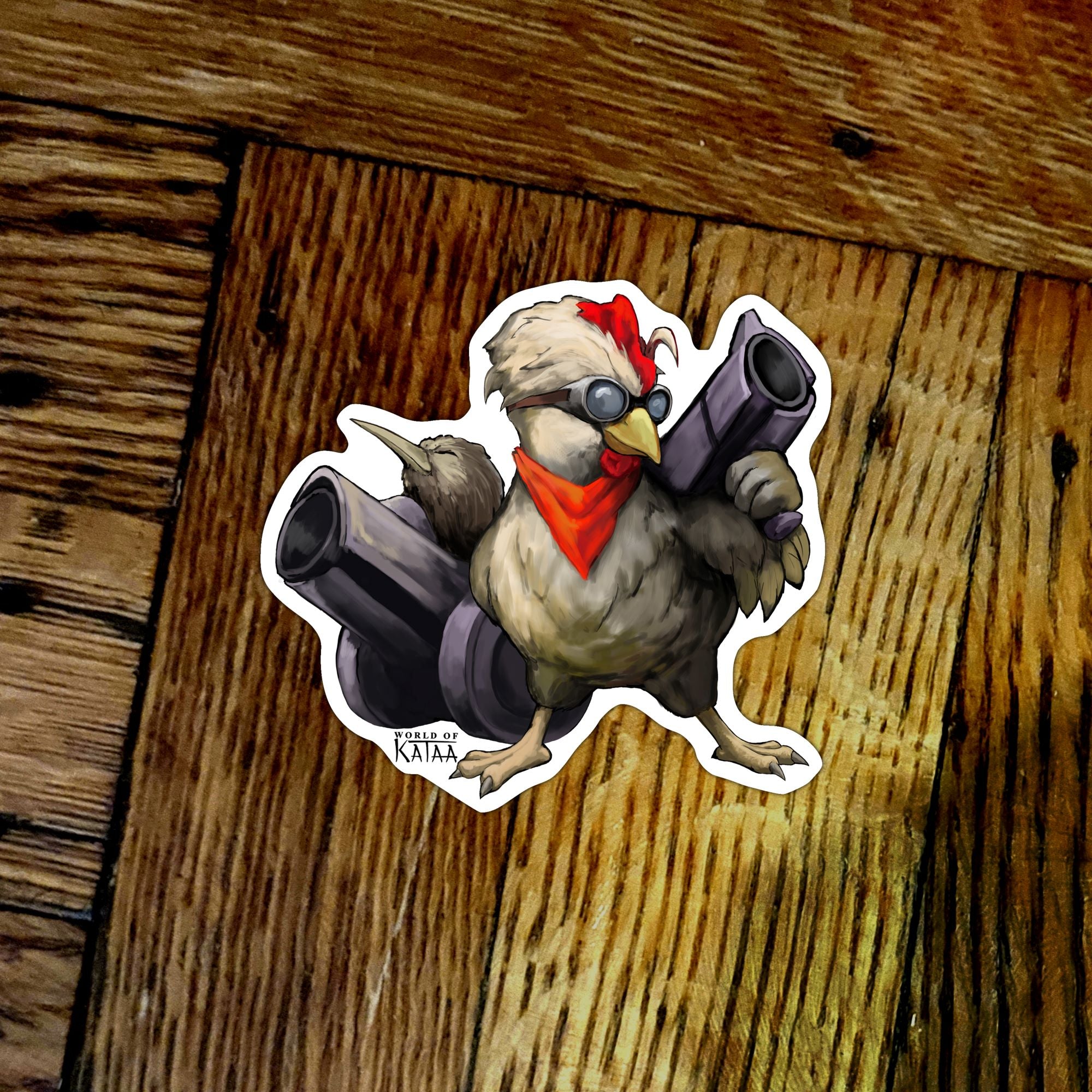 Artillery Chicken Sticker – Santi of all Trades
