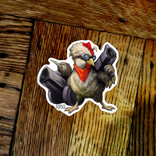 Artillery Chicken Sticker