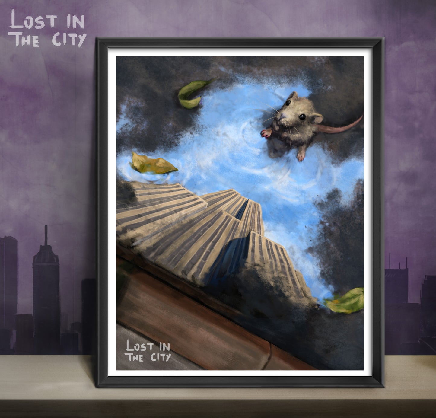Empire State Rat Print | Lost in the City