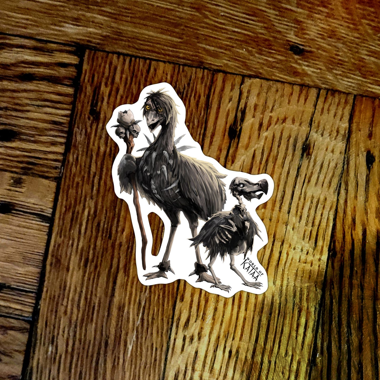 Necromancer Emu Sticker