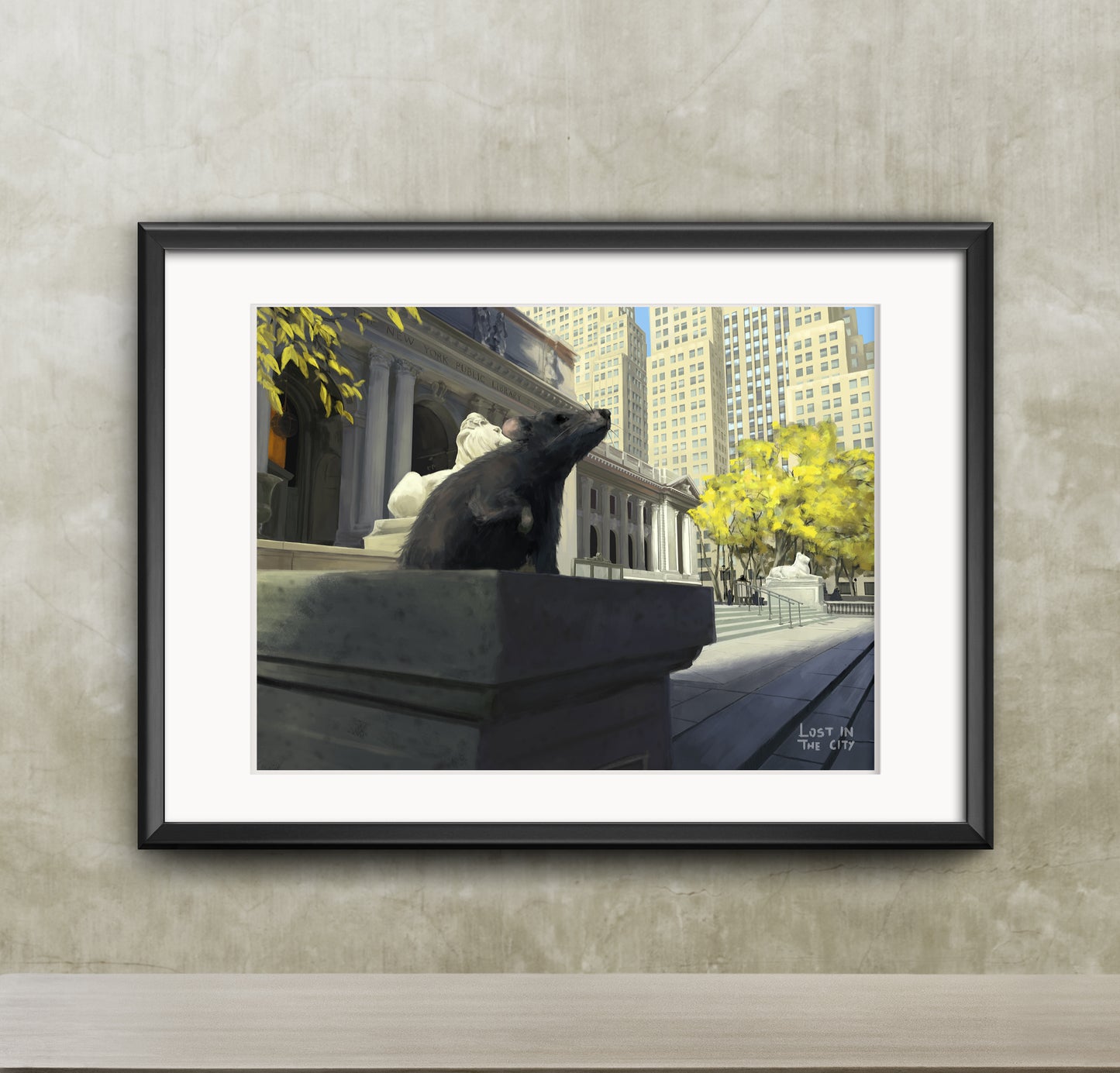 Library Rat Print | Lost in the City