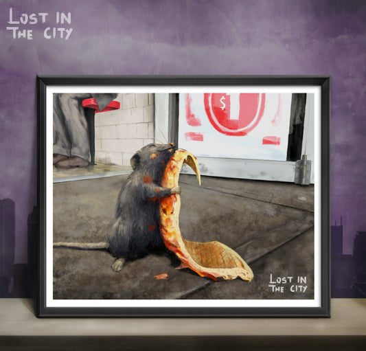 Pizza Rat Print | Lost in the City