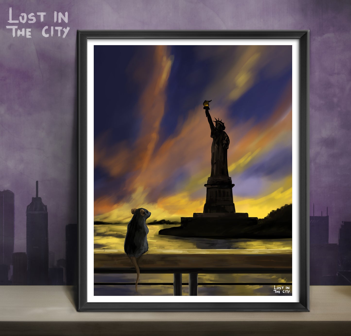 Liberty Rat Print | Lost in the City