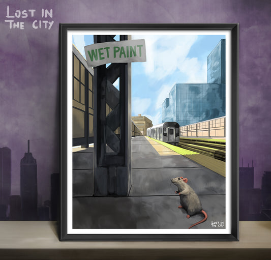 Subway Rat 3 Print | Lost in the City