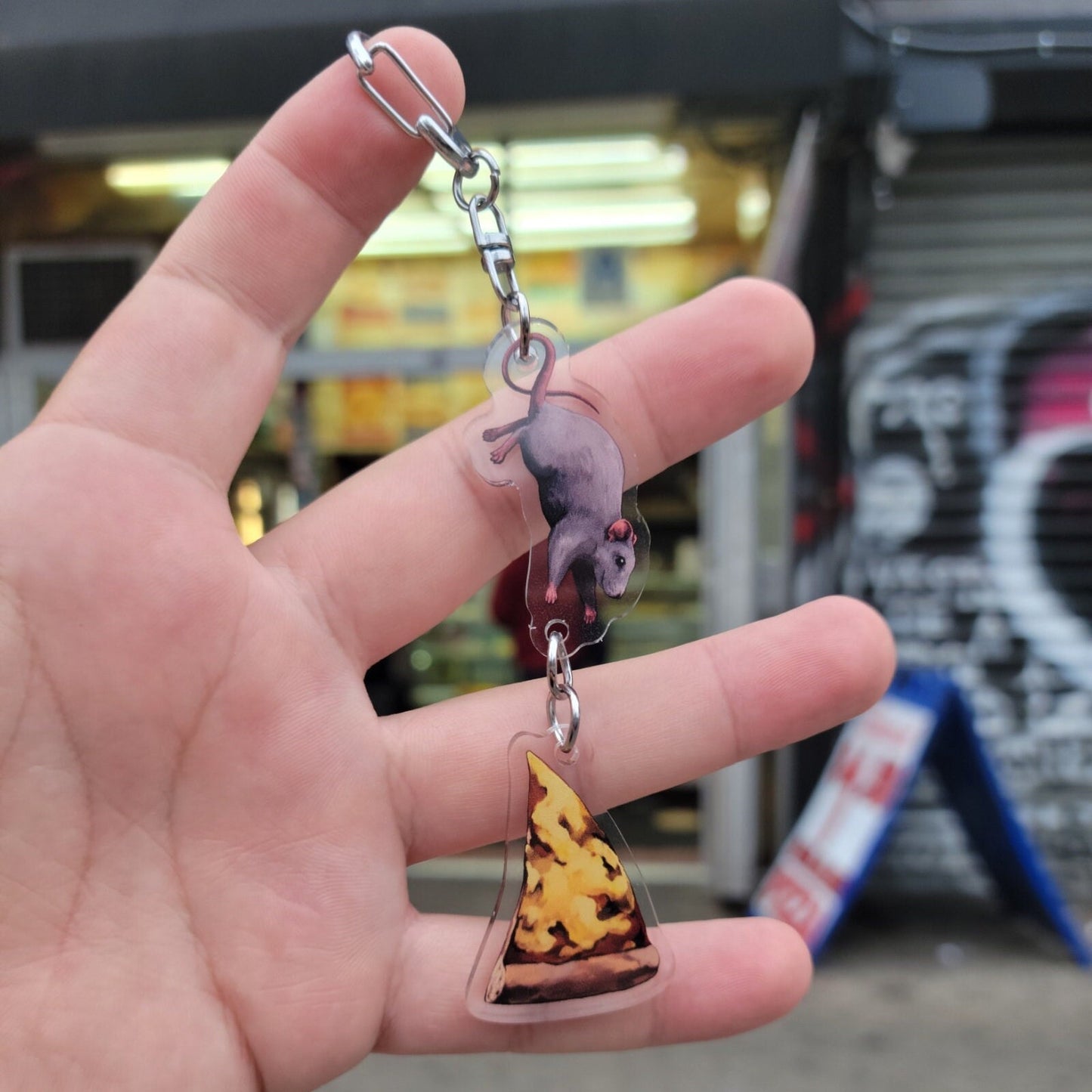 Pizza Rat Keychain | Lost in the City